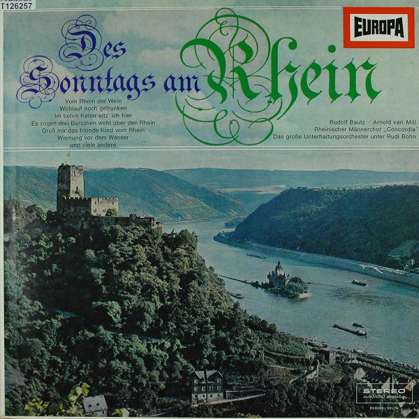 Rudolf Bautz, Arnold van Mill, Rheinischer M: Des Sonntags Am Rhein