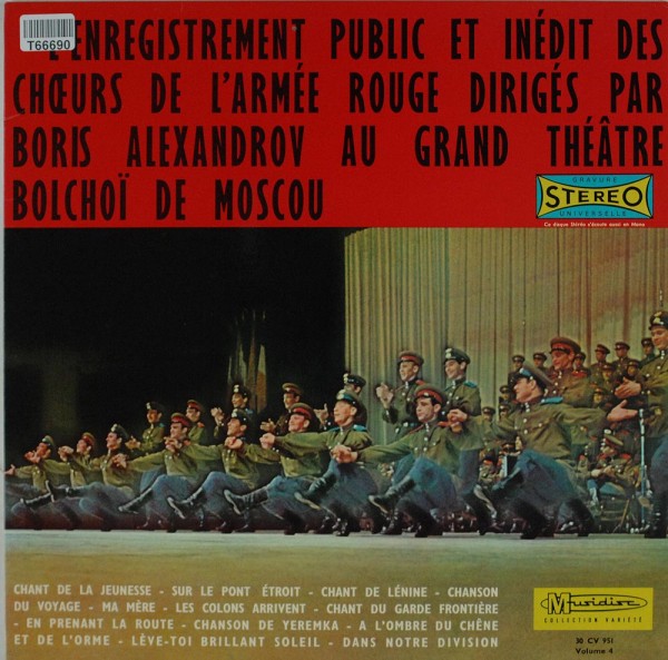 The Alexandrov Red Army Ensemble: Les Choeurs De L&#039;Armée Rouge Au Grand Théâtre Bolchoï -