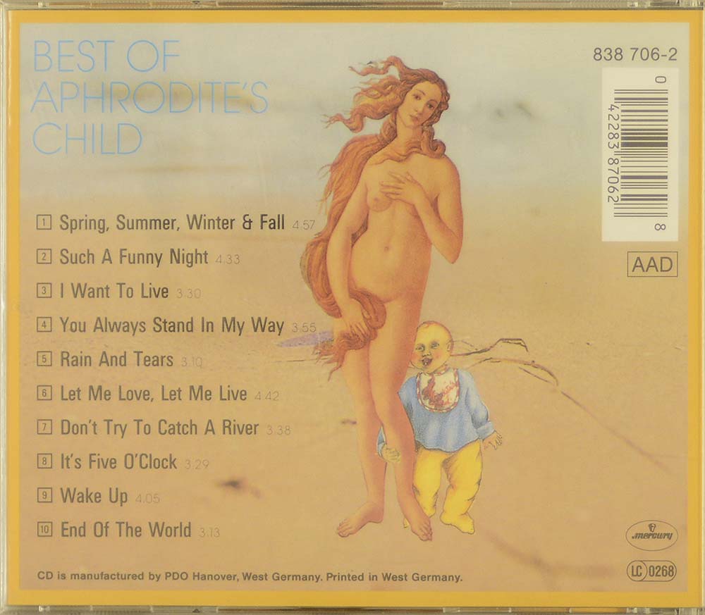 Aphrodite's Child: Best Of Aphrodite's Child | Rock + Hard Rock | Rock/Pop  and all the rest | Spring Air