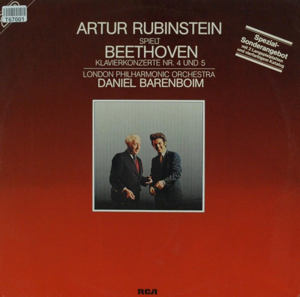 Ludwig van Beethoven - Arthur Rubinstein, T: Artur Rubinstein Spielt Beethoven - Klavierkonzerte Nr.