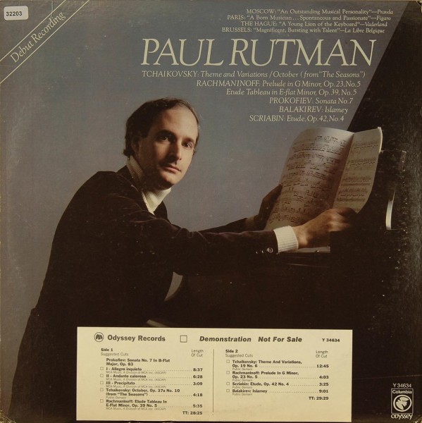 Rutman, Paul: Paul Rutman plays Russian Piano Works