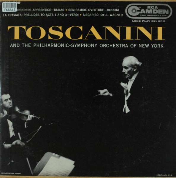 Arturo Toscanini Conducting The The New Yor: Toscanini And The Philharmonic-Symphony Orchestra Of Ne