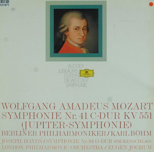 Wolfgang Amadeus Mozart, Berliner Philharmon: Symphony Nr. 41 In C Major (Jupiter) / Symphony Nr. 94