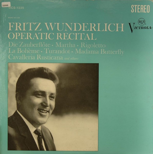 Wunderlich, Fritz: Operatic Recital