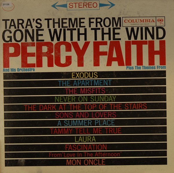 Faith, Percy: Tara`s Theme from &amp;quot;Gone with the Wind&amp;quot;