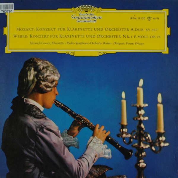Heinrich Geuser &amp; Rundfunk-Sinfonieorcheste: Mozart / Weber - Konzert Für Klarinette Und Orchester