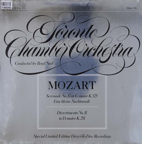 Toronto Chamber Orchestra ; Boyd Neel / Wolf: Serenade No.13 In G Major K.525 Eine Kleine Nachtmusik