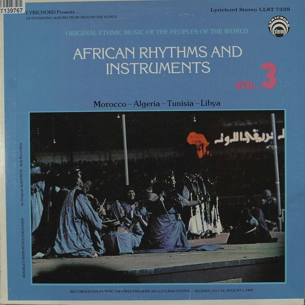 Unknown Artist: African Rhythms And Instruments Vol. 3: Morocco - Algeri