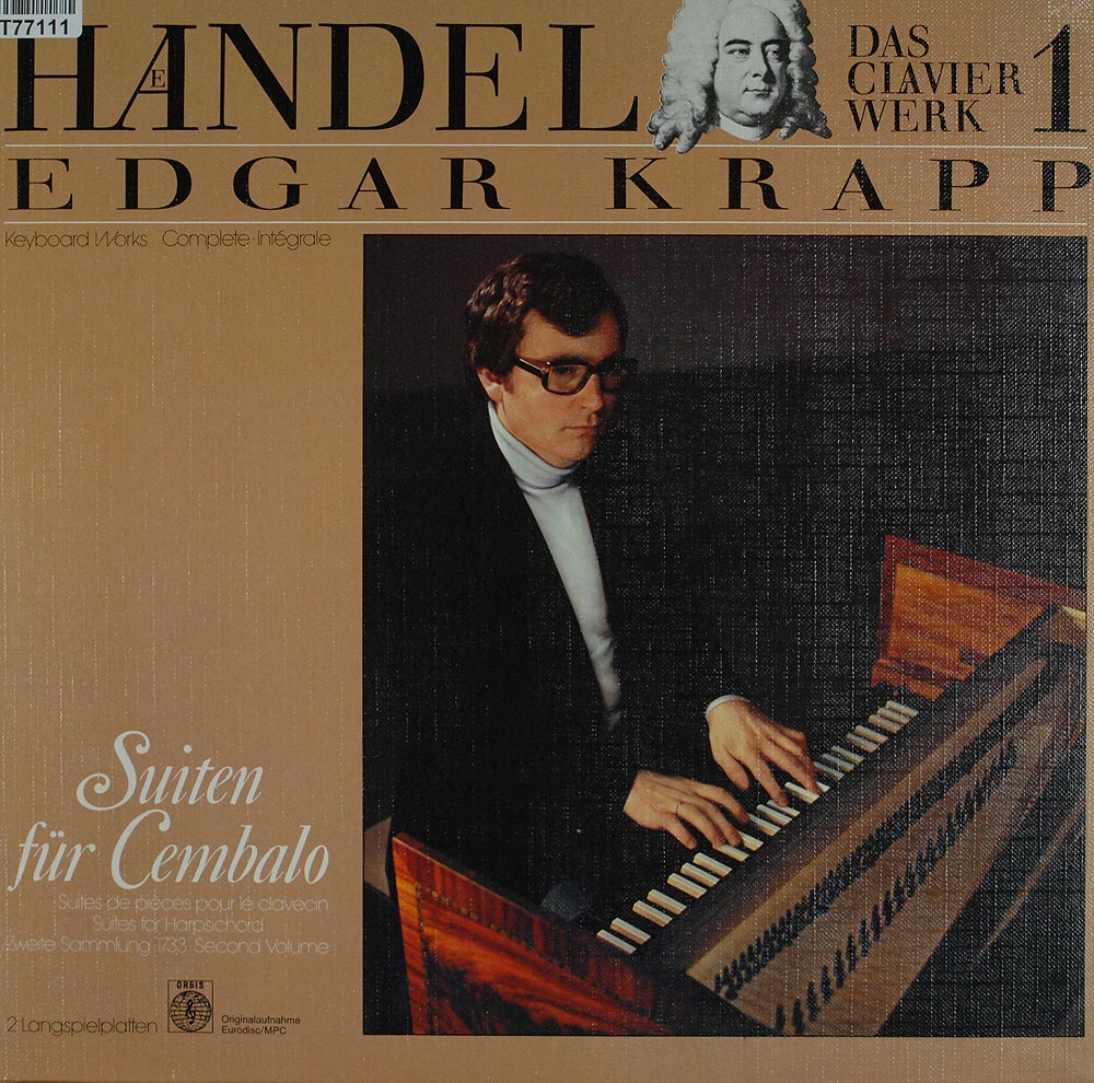 Concertos　Georg　Overtures　Air　Friedrich　Krapp:　Händel,　works　Symphonies　Suiten　Edgar　Für　Cembalo　Orchestral　Classic　Spring