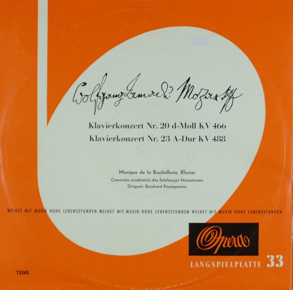 Wolfgang Amadeus Mozart, Monique de la Bruc: Klavierkonzert Nr. 20 D-Moll KV 466 - Klavierkonzert Nr