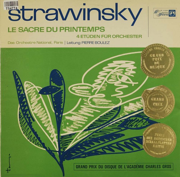 Igor Stravinsky - Orchestre National De France, Pierre Boulez: Le Sacre Du Printemps / 4 Etüden Für