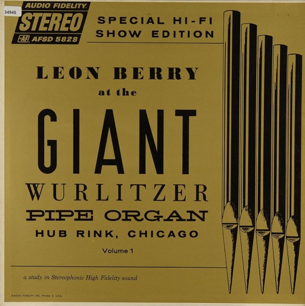 Berry, Leon: L. Berry at the Giant Wurlitzer Pipe Organ Vol. 1