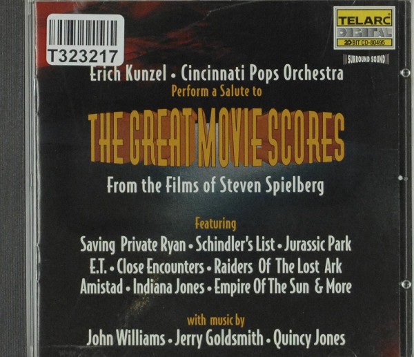Erich Kunzel, Cincinnati Pops Orchestra: Perform A Salute To The Great Movie Scores Of Steven Spi