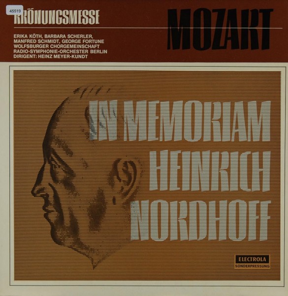 Mozart: Krönungsmesse - In Memoriam Heinrich Nordhoff