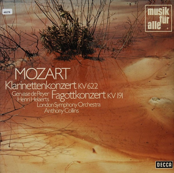 Mozart: Klarinettenkonzert KV 622 / Fagottkonzert KV 191