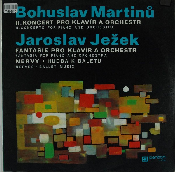 Bohuslav Martinů / Jaroslav Ježek: II. Koncert Pro Klavír A Orchestr = II. Concerto For Piano And Or