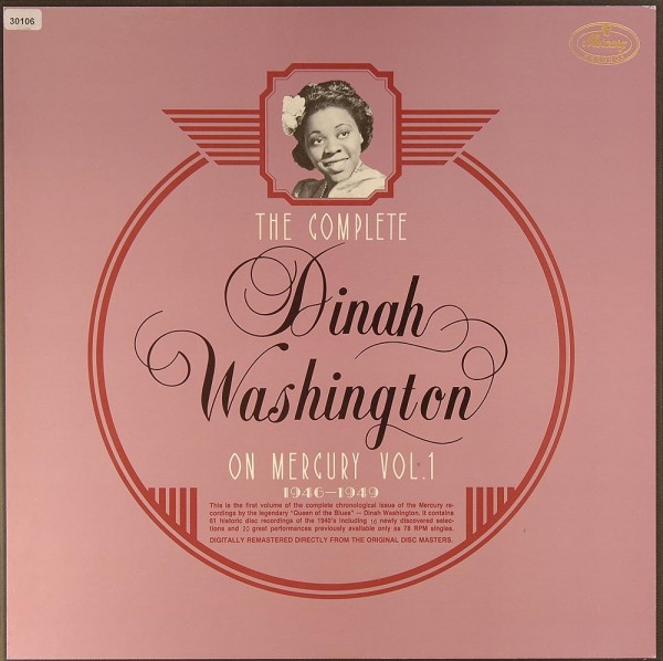 Washington, Dinah: The Complete D.W. on Mercury Vol. 1 1946-1949
