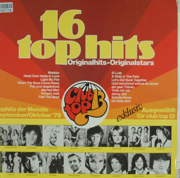 Various: 16 Top Hits - Tophits Der Monate September/Oktober &#039;79