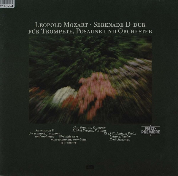 Leopold Mozart: Serenade D-Dur Für Trompete, Posaune Und Orchester