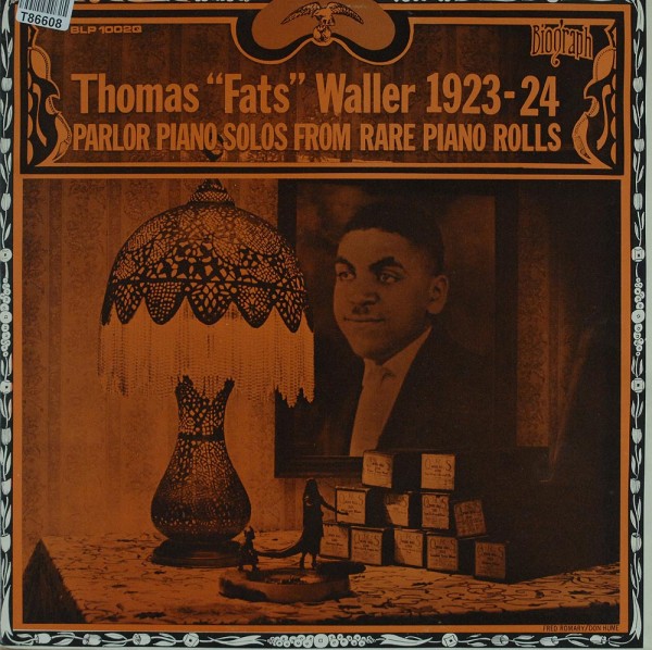 Fats Waller: 1923-1924 Parlor Piano Solos From Rare Piano Rolls