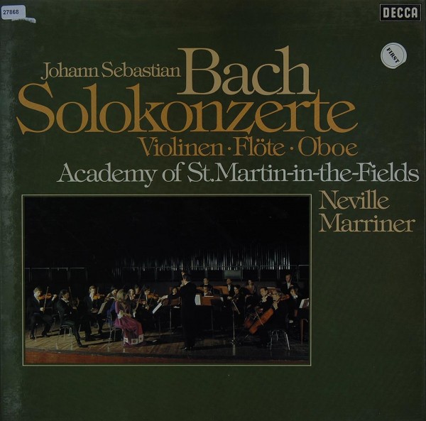Bach: Solokonzerte für Violinen, Flöte, Oboe