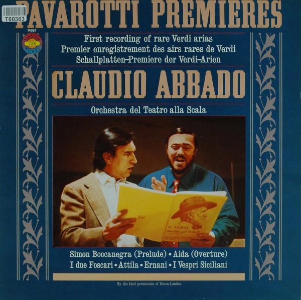 Luciano Pavarotti, Claudio Abbado, Orchestra Del Teatro Alla Scala: Pavarotti Premieres