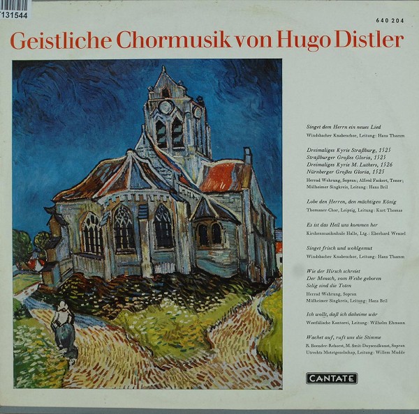 Hugo Distler: Geistliche Chormusik von Hugo Distler