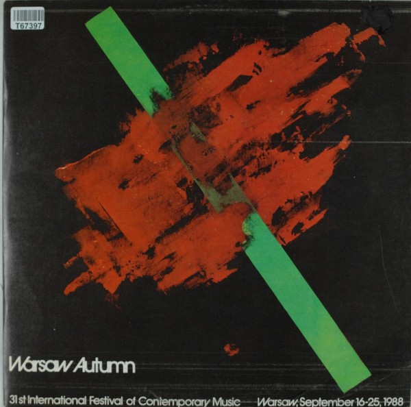 Zbigniew Bargielski / Adam Sławiński: Warszawska Jesień - 1988 - Warsaw Autumn Kronika Dźwięk