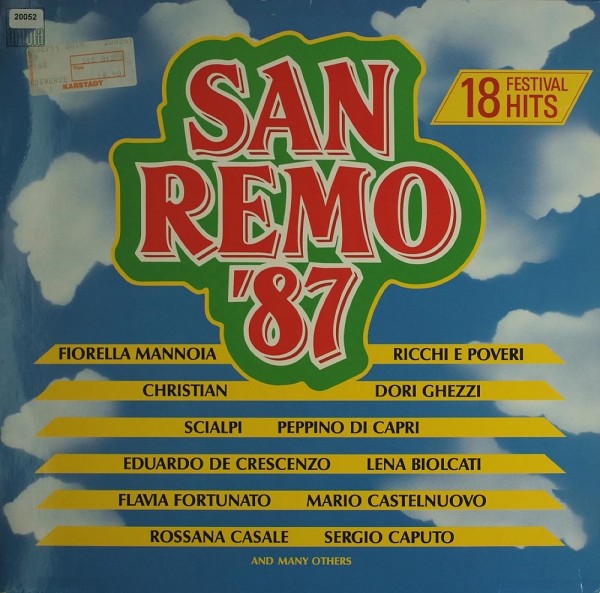 Various: San Remo ´87