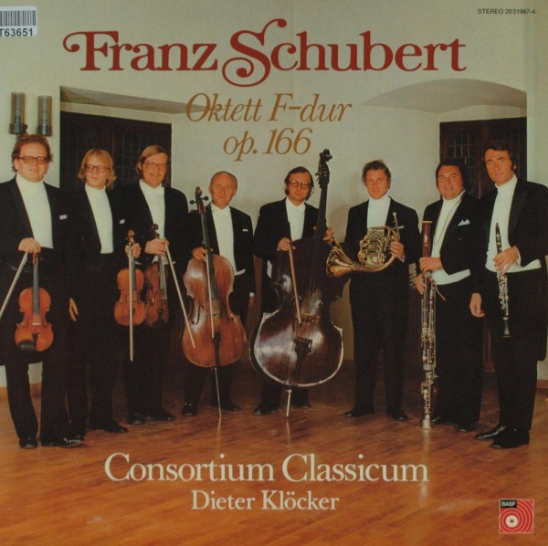 Franz Schubert, Consortium Classicum, Dieter Klöcker: Oktett F-dur op. 166
