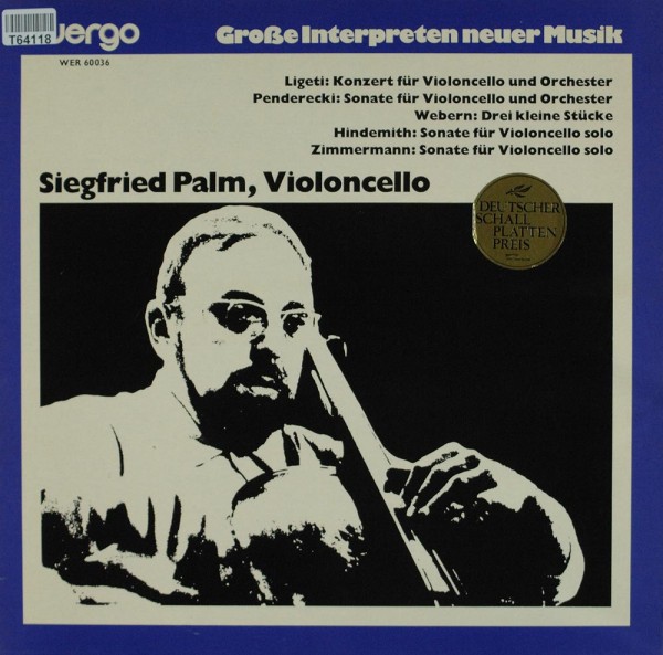 Siegfried Palm, György Ligeti, Krzysztof Pe: Ligeti: Konzert Für Violoncello Und Orchester / Pendere