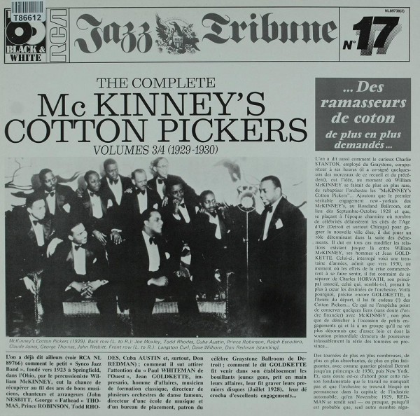 McKinney&#039;s Cotton Pickers: The Complete McKinney&#039;s Cotton Pickers Volumes 3/4 (1929