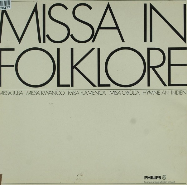 Various: Missa In Folklore