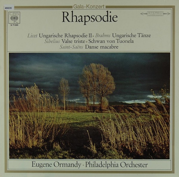 Ormandy / Philadelphia Orchestra: Rhapsodie (CBS-Galakonzert)