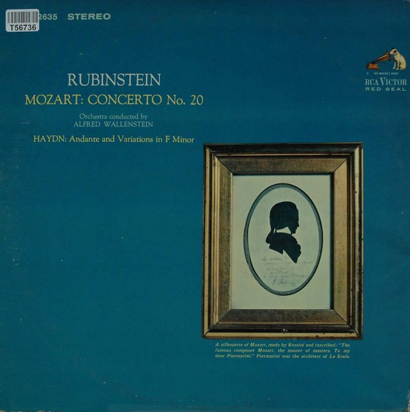 Arthur Rubinstein, Alfred Wallenstein, Wolfgang Amadeus Mozart, Joseph Haydn: Concerto No.20 / Andan