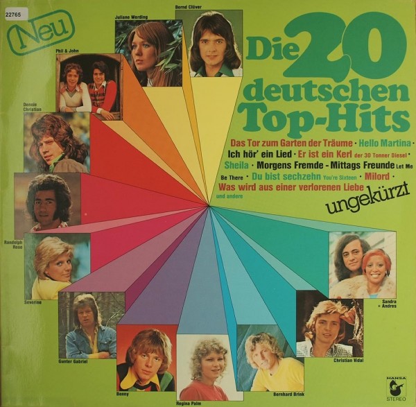 Various: Die 20 deutschen Top Hits -Neu - Ungekürzt