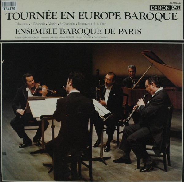 Ensemble Baroque De Paris = Ensemble Baroqu: Tournée En Europe Baroque = ヨーロッパ・バロック音楽の旅