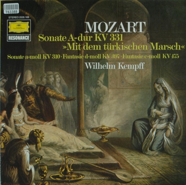 Wolfgang Amadeus Mozart, Wilhelm Kempff: Sonate A-Dur KV 331 Mit Dem Türkischen Marsch / Sonate A-Mo