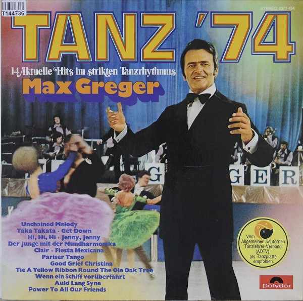 Max Greger: Tanz &#039;74 (14 Aktuelle Hits Im Strikten Tanzrhythmus)