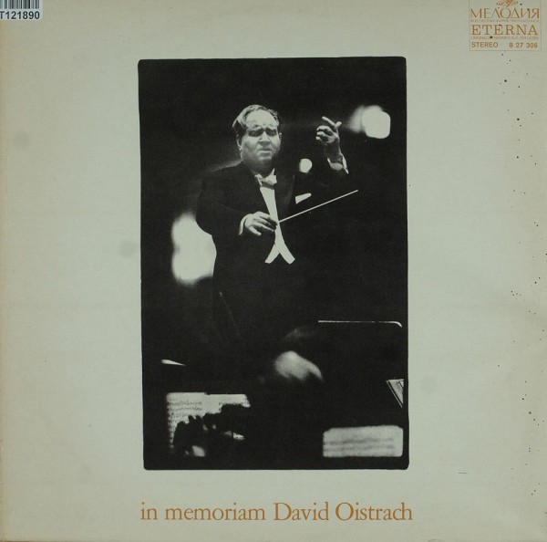 David Oistrach: In Memoriam David Oistrach