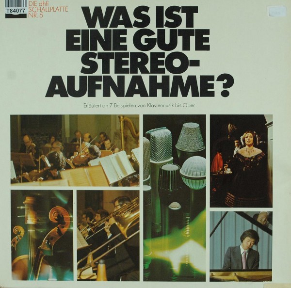 Various: Die Dhfi Schallplatte Nr. 5 - Was Ist Eine Gute Stereo-A