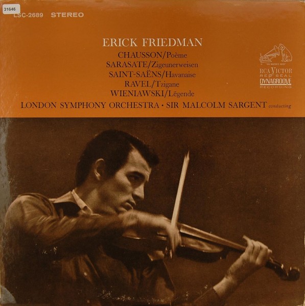 Friedman, Erick: E.F. spielt Chausson / Saint-Saens / Ravel...