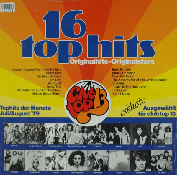 Various: 16 Top Hits - Tophits Der Monate Juli/August &#039;79