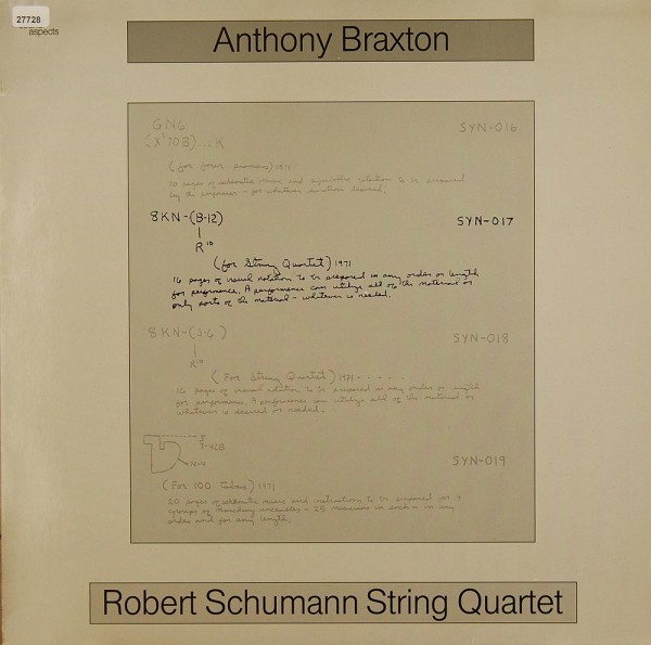 Braxton, Anthony with R. Schumann String Quartet: Same