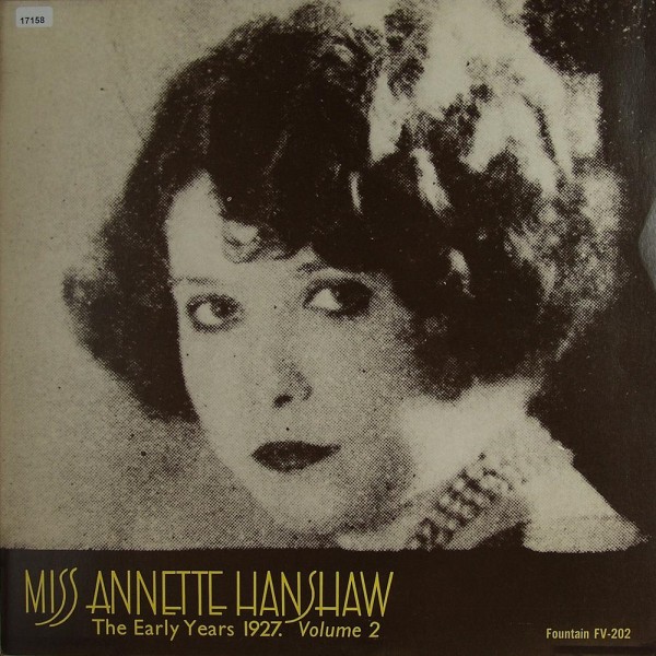 Hanshaw, Annette (Miss): The Early Years 1927 Vol.2