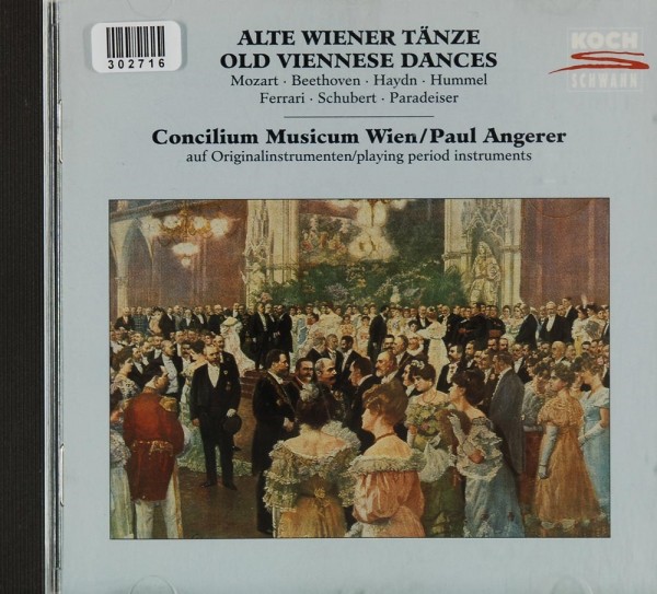 Paul Angerer. Concilium Musicum: Alte Wiener Tänze