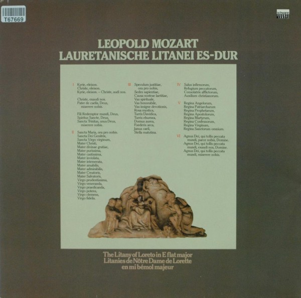 Leopold Mozart: Lauretanische Litanei Es-dur