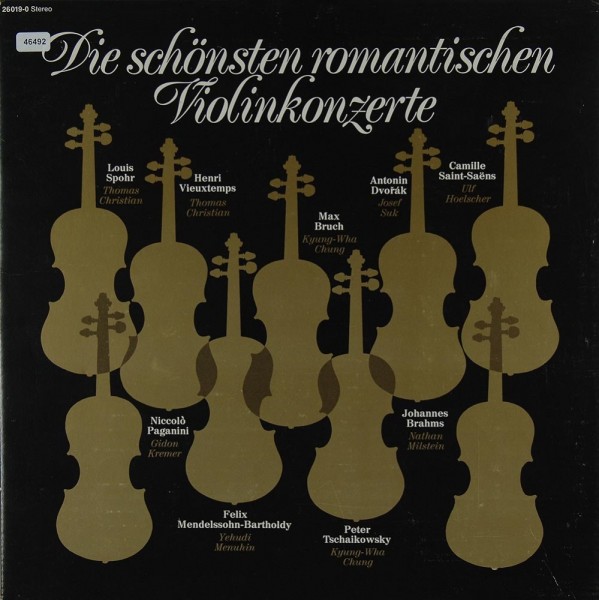 Verschiedene: Die schönsten romantischen Violinkonzerte