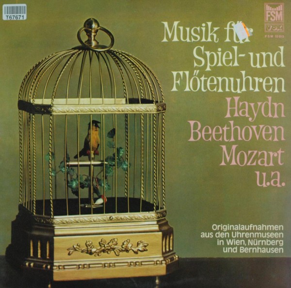 Joseph Haydn, Ludwig van Beethoven, Wolfgan: Musik Für Spiel- Und Flötenuhren
