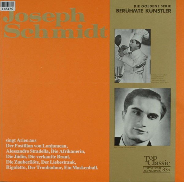 Joseph Schmidt: Singt Arien